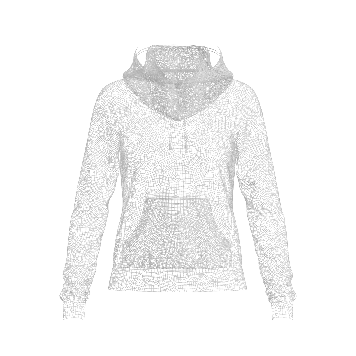 Women's Regular Fit Hoodie 3d Model Marvelous Designer-Clo3d-fbx-obj-Zprj