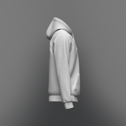 Men Hoodie 3d Model Marvelous Designer-Clo3d-fbx-obj-Zprj