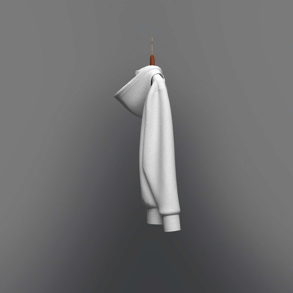 Hoodie on Hanger 3d Model Marvelous Designer-Clo3d-fbx-obj-Zprj