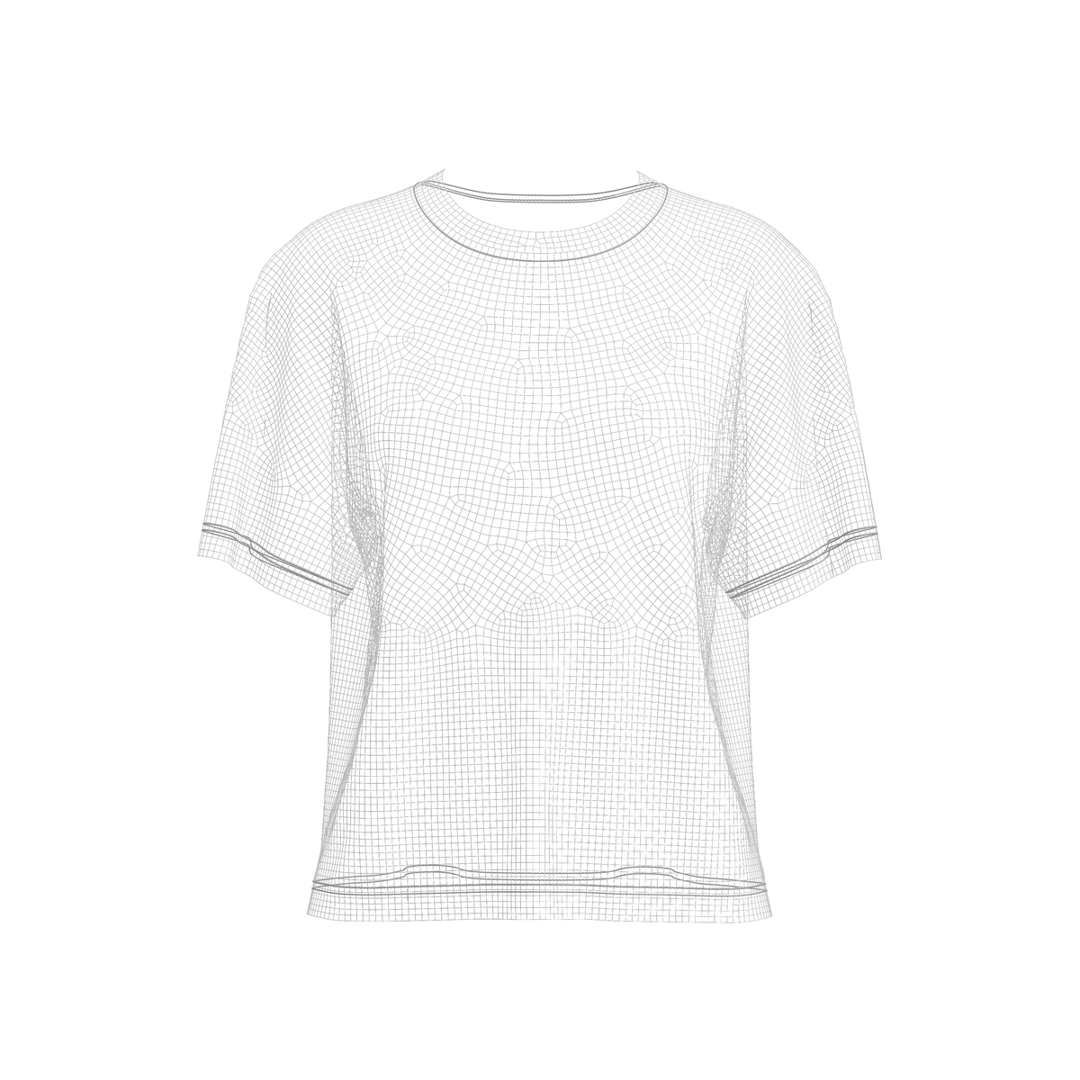 Women Half Sleeve Loose Fit T-Shirt 3d Model Marvelous Designer-Clo3d-fbx-obj-Zprj