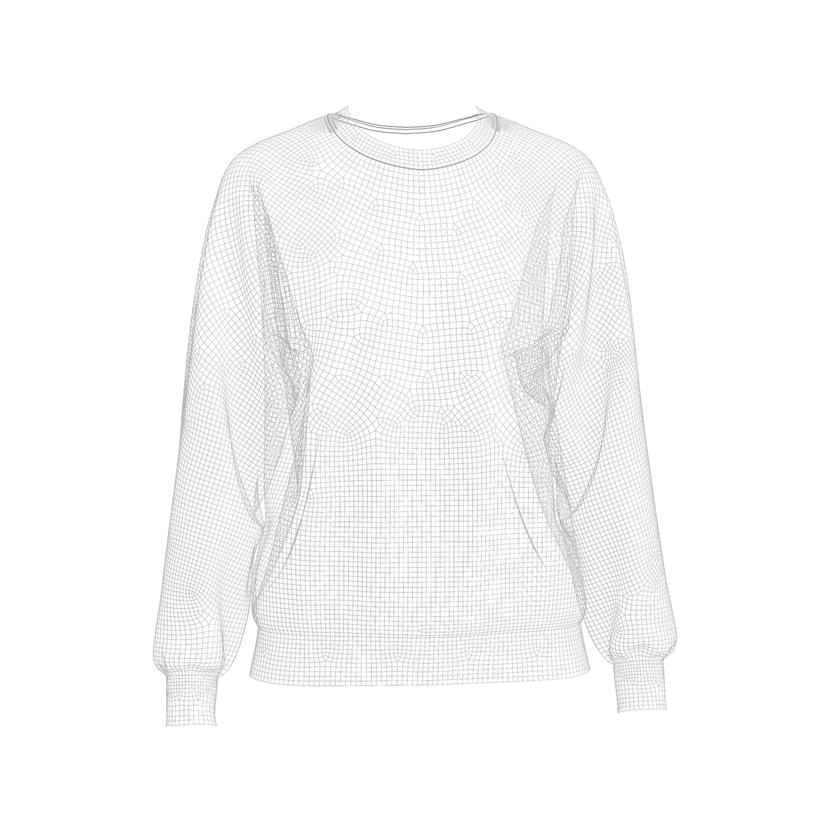 Women's Loose fit Raglan Sweatshirt 3d Model Marvelous Designer-Clo3d-fbx-obj-Zprj