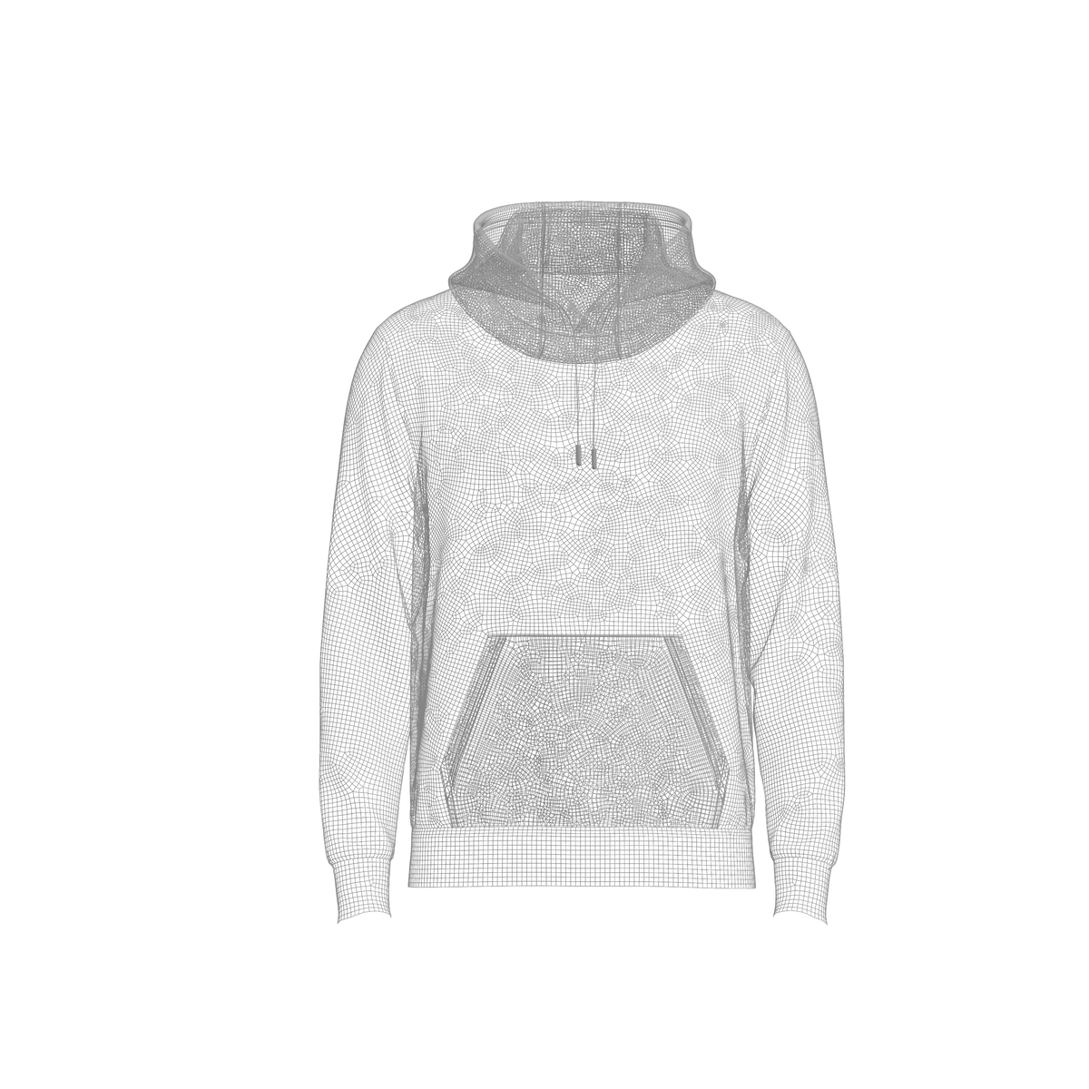 Male Hoodie Hood Down 3d Model Marvelous Designer-Clo3d-fbx-obj-Zprj
