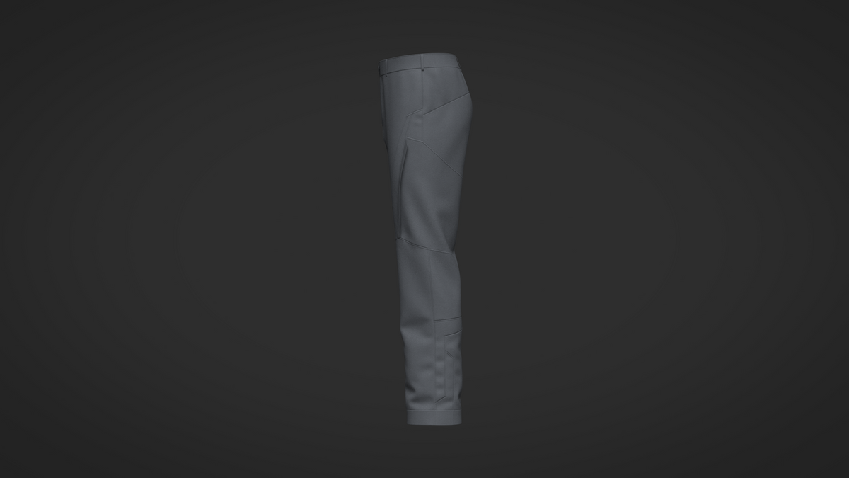 Male Motorcycle Pant 3d Model Marvelous Designer-Clo3d-fbx-obj-Zprj