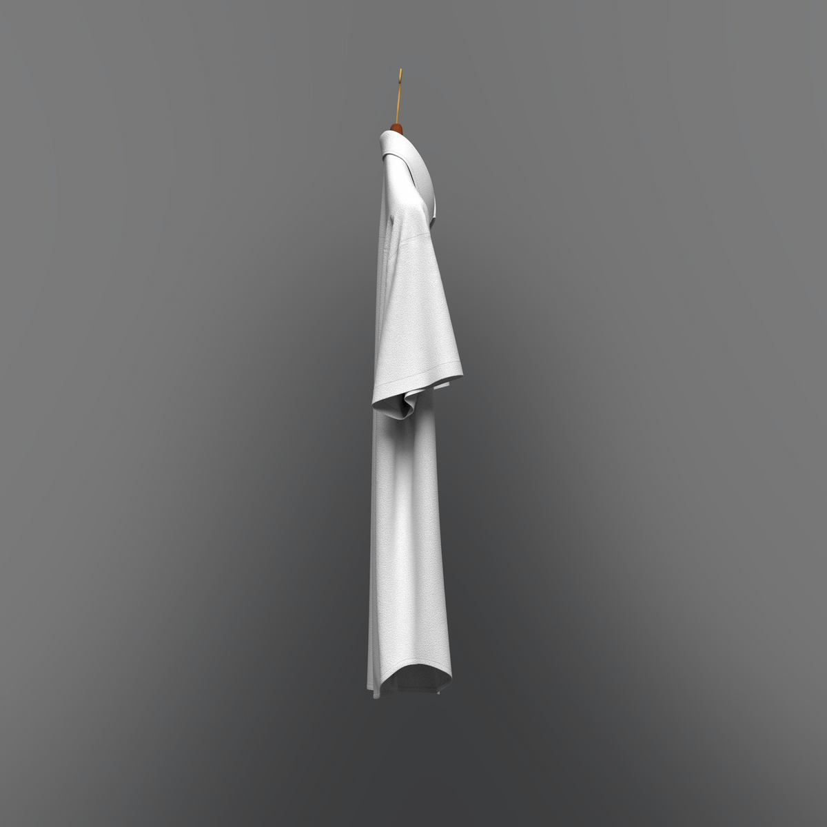 Men Loose Fit Half Slv Shirt On Hanger 3d Model Marvelous Designer-Clo3d-fbx-obj-Zprj