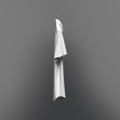 Men Loose Fit Half Slv Shirt On Hanger 3d Model Marvelous Designer-Clo3d-fbx-obj-Zprj