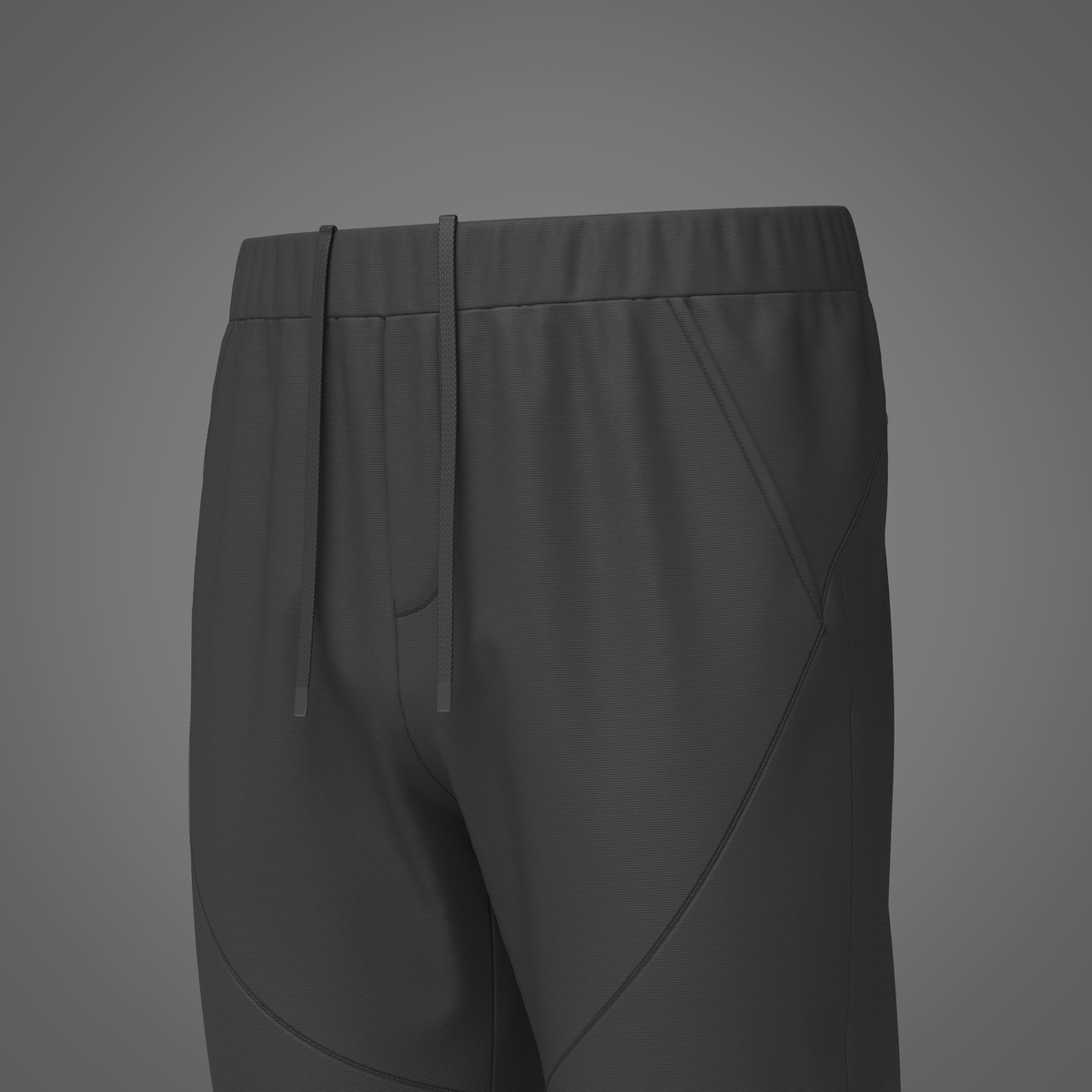 Men's Nylon Jogger 3d Model Marvelous Designer-Clo3d-fbx-obj-Zprj