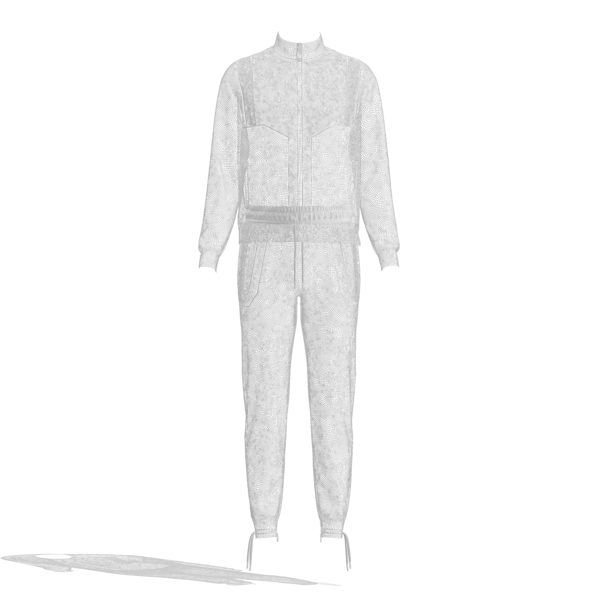 Men's Casual Tracksuit 3d Model Marvelous Designer-Clo3d-fbx-obj-Zprj