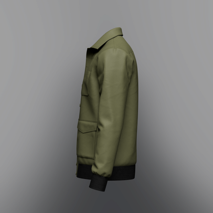 Men's Jacket 3d Model Marvelous Designer-Clo3d-fbx-obj-Zprj