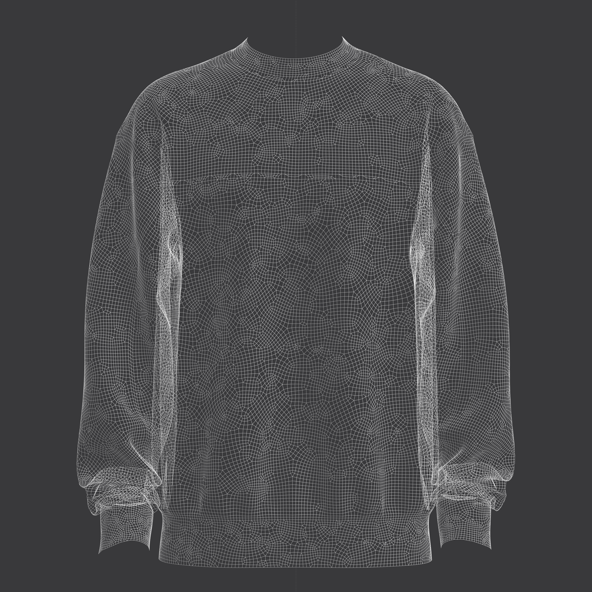 Men's Sweartshirt 3d Model Marvelous Designer-Clo3d-fbx-obj-Zprj