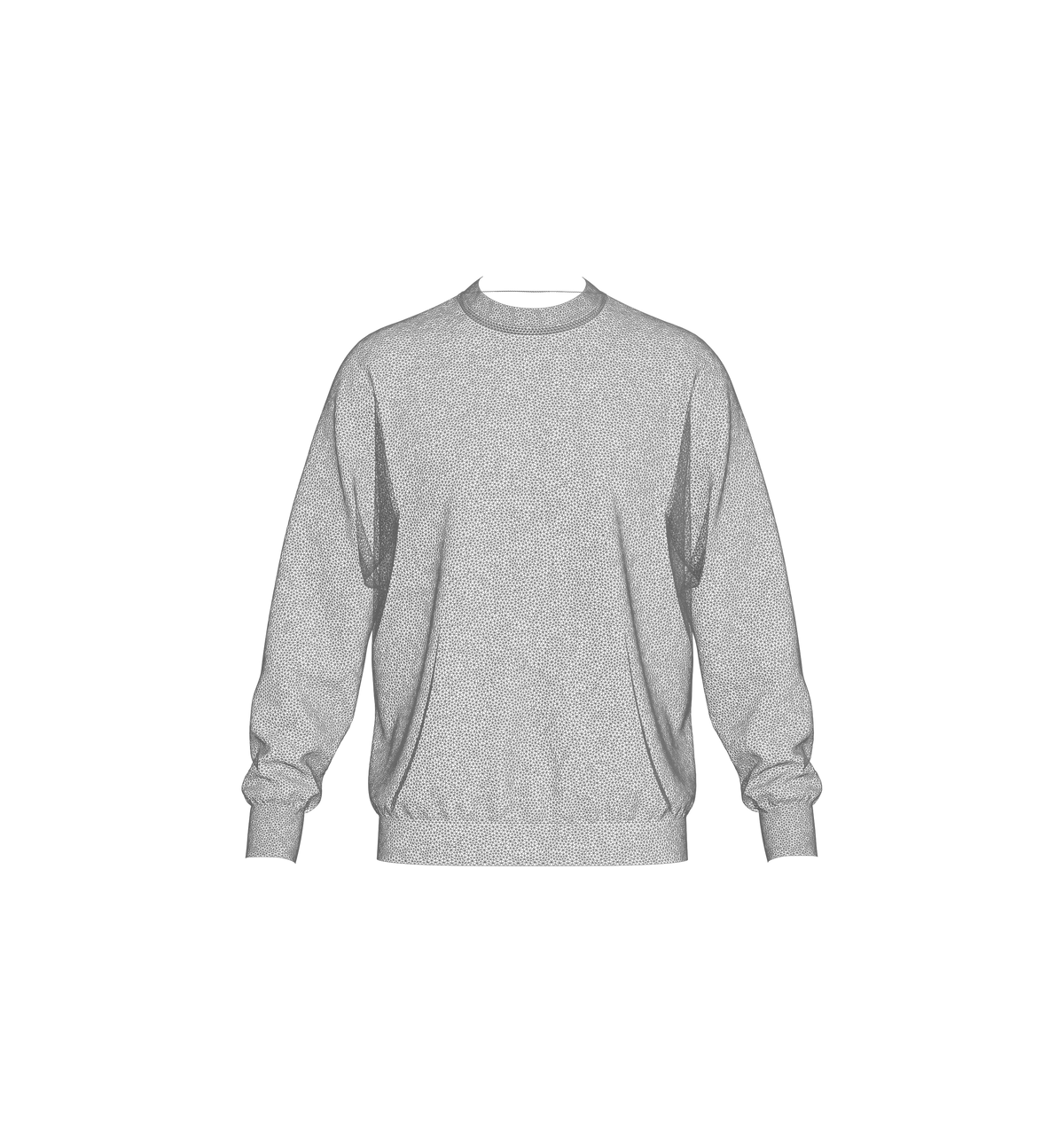 Men's Sweatshirt 3d Model Marvelous Designer-Clo3d-fbx-obj-Zprj