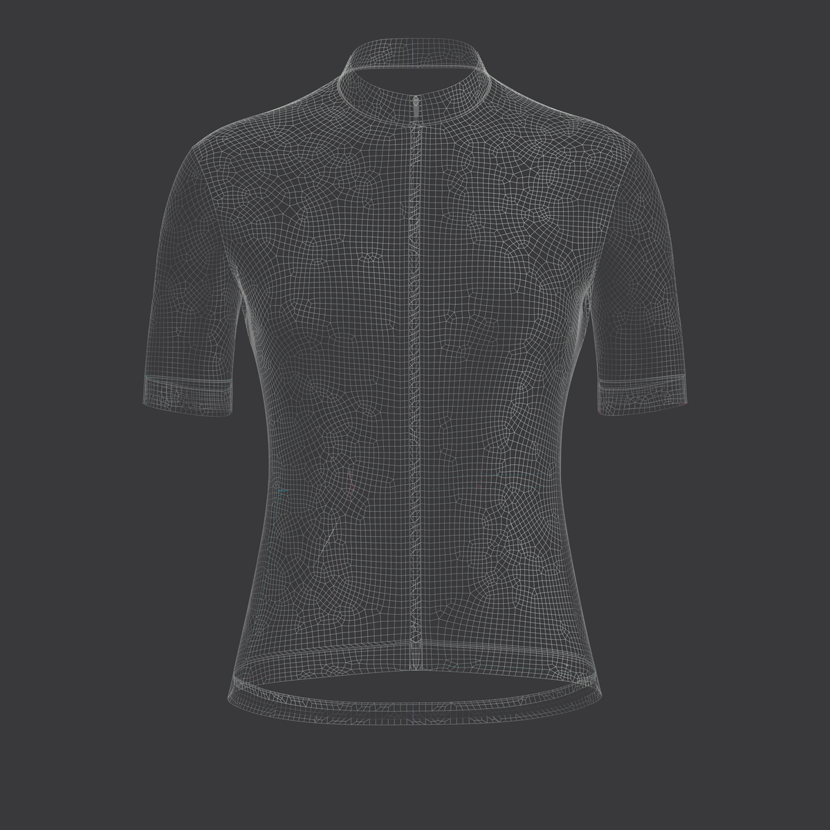 Women Half Sleeve Cycling Jersey 3d Model Marvelous Designer-Clo3d-fbx-obj-Zprj