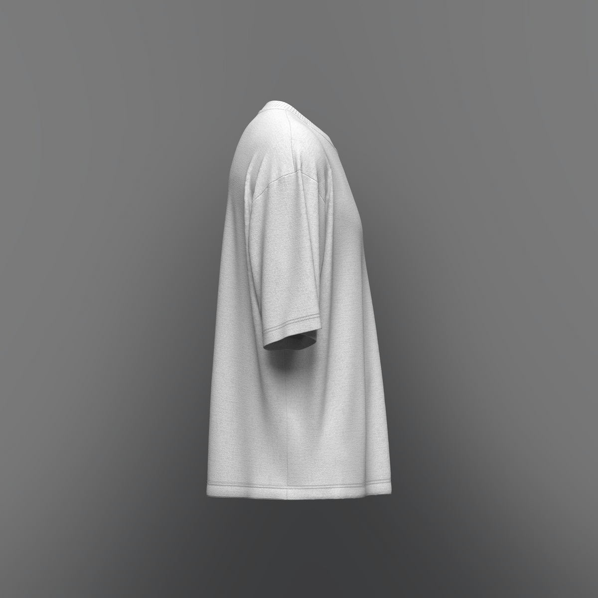 Men's Oversized T-shirt 3d Model Marvelous Designer-Clo3d-fbx-obj-Zprj