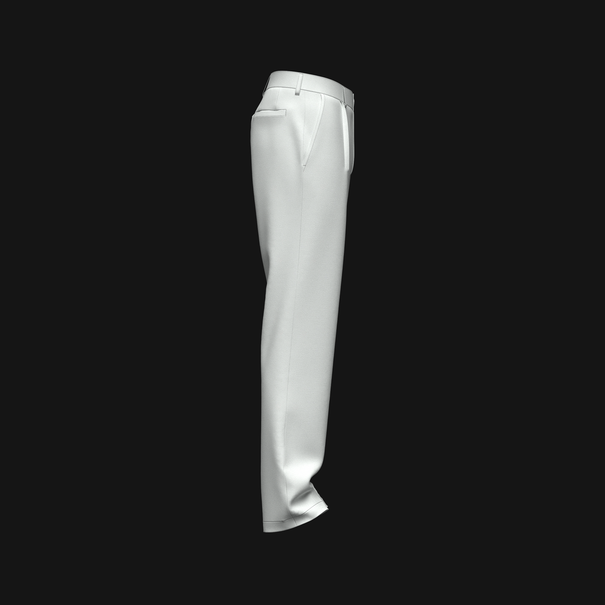 Men's Single Pleat Pant 3d Model Marvelous Designer-Clo3d-fbx-obj-Zprj