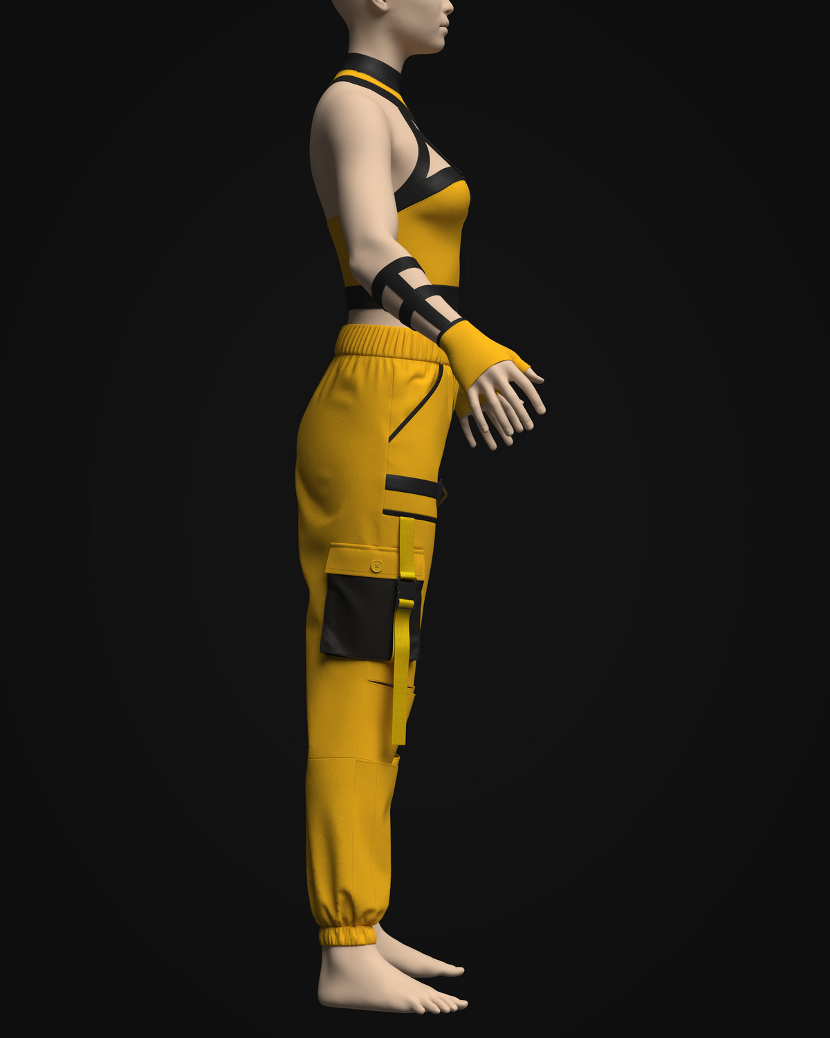 Women Outfit 3d Model Marvelous Designer-Clo3d-fbx-obj-Zprj