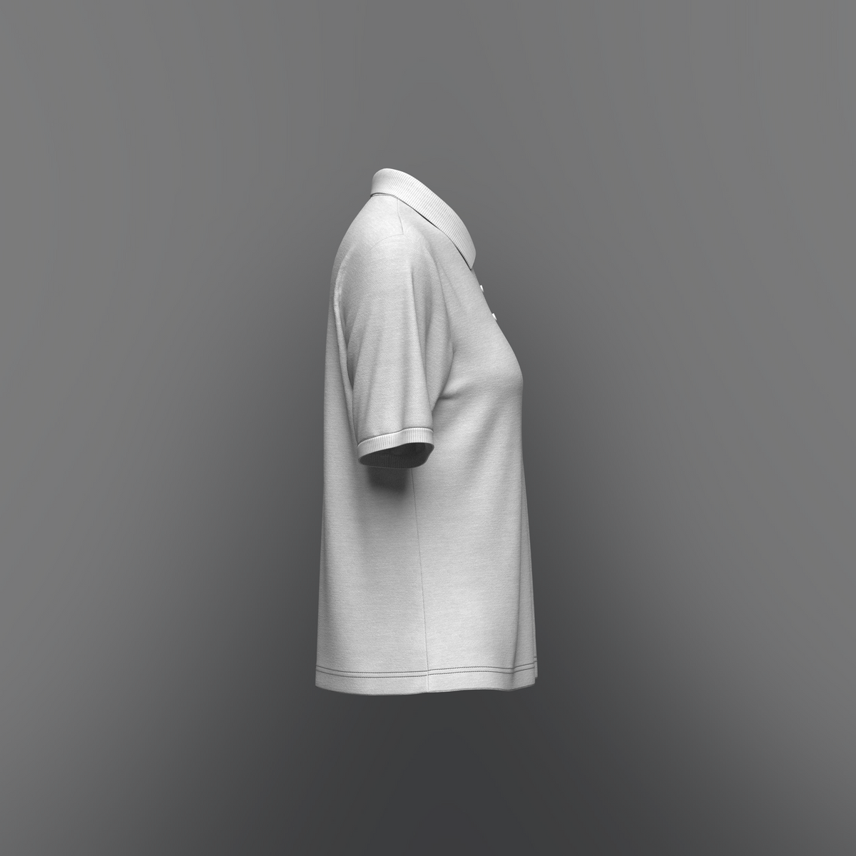 Women Regular Fit Half Sleeve Polo T-Shirt 3d Model Marvelous Designer-Clo3d-fbx-obj-Zprj