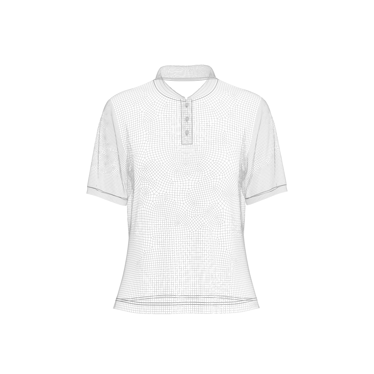 Women Regular Fit Half Sleeve Polo T-Shirt 3d Model Marvelous Designer-Clo3d-fbx-obj-Zprj