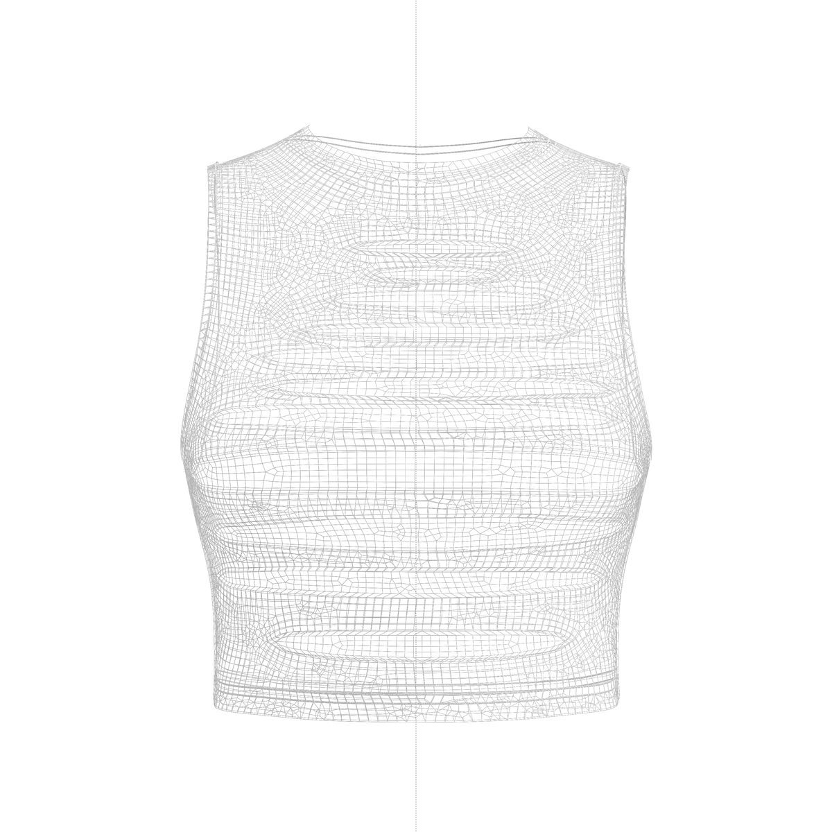 Ripped Crop Top 3d Model Marvelous Designer-Clo3d-fbx-obj-Zprj