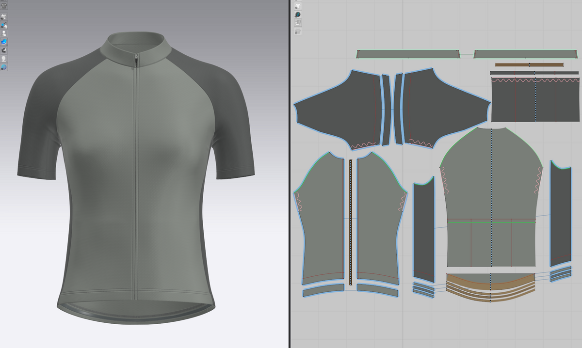 Women Half Sleeve Raglan Jersey 3d Model Marvelous Designer-Clo3d-fbx-obj-Zprj
