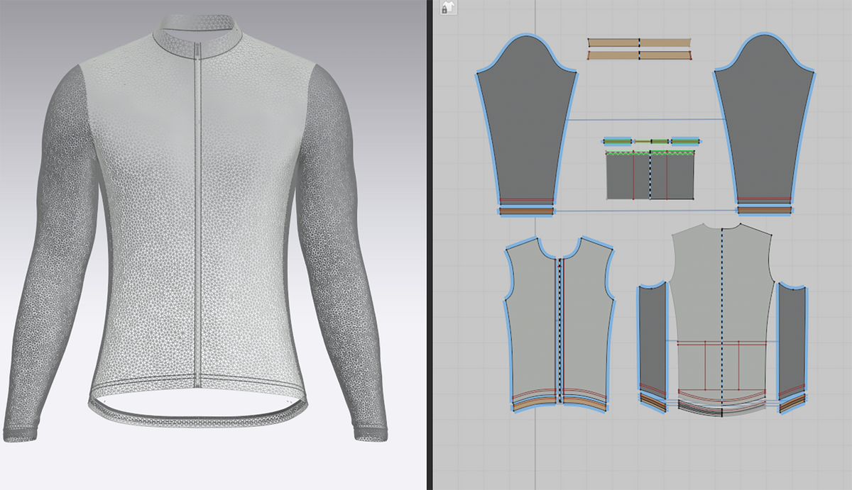 Men's Full Sleeve Cycling Jersey 3d Model Marvelous Designer-Clo3d-fbx-obj-Zprj