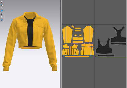 Women's Top and Cargo Pant 3d Model Marvelous Designer-Clo3d-fbx-obj-Zprj