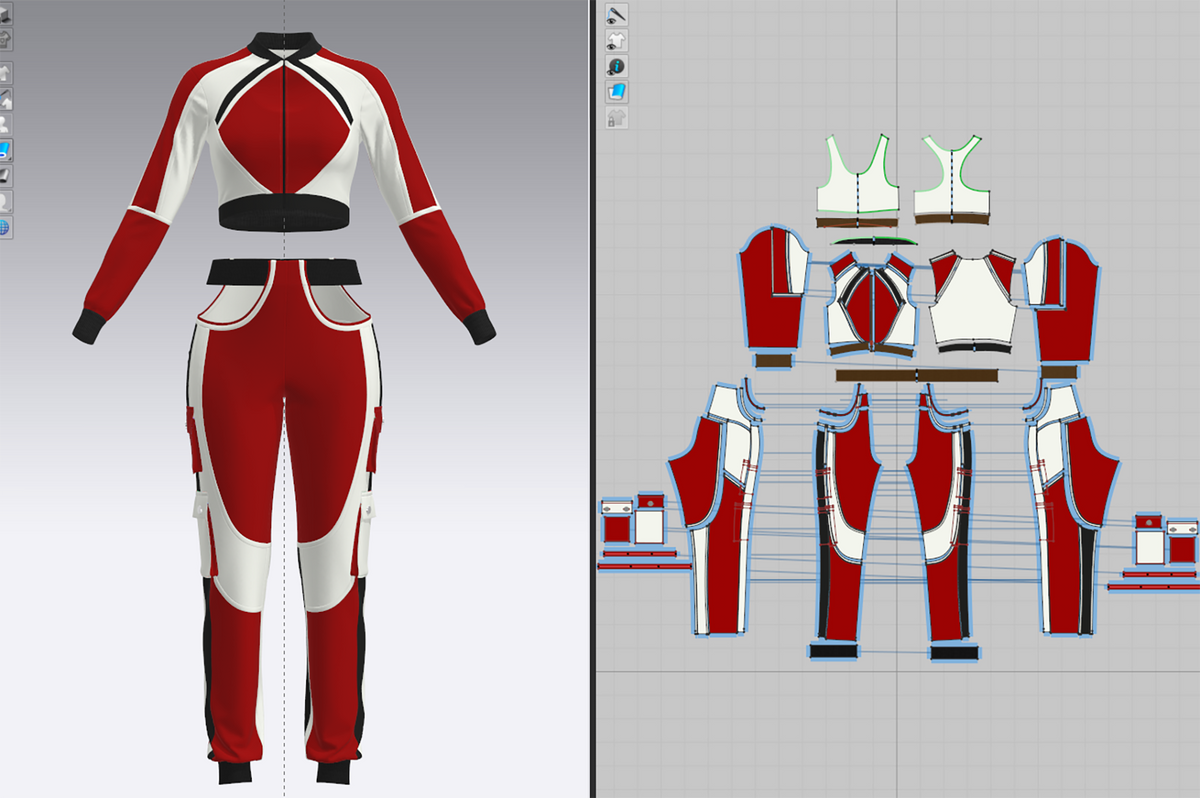 Women's Streetwear Outfit 3d Model Marvelous Designer-Clo3d-fbx-obj-Zprj