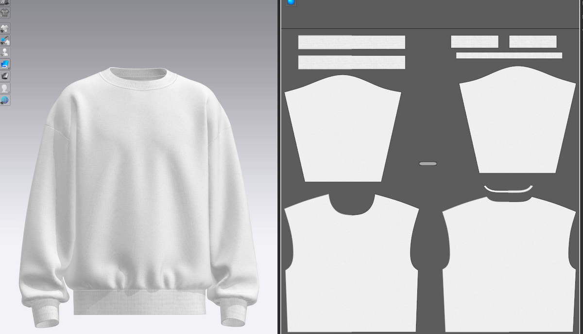 Men's Oversize Sweatshirt 3d Model Marvelous Designer-Clo3d-fbx-obj-Zprj