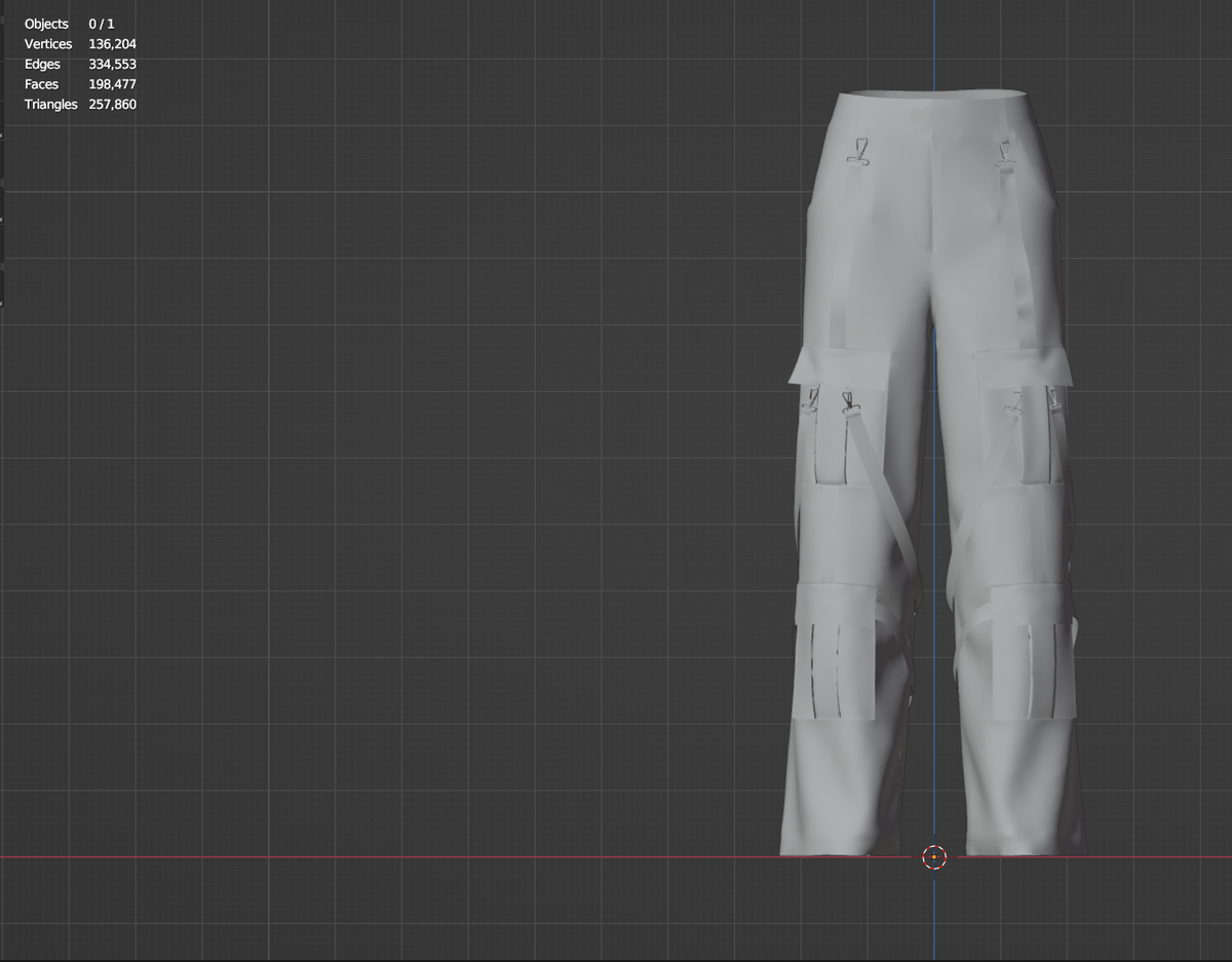Women's Cargo Pant 3d Model Marvelous Designer-Clo3d-fbx-obj-Zprj