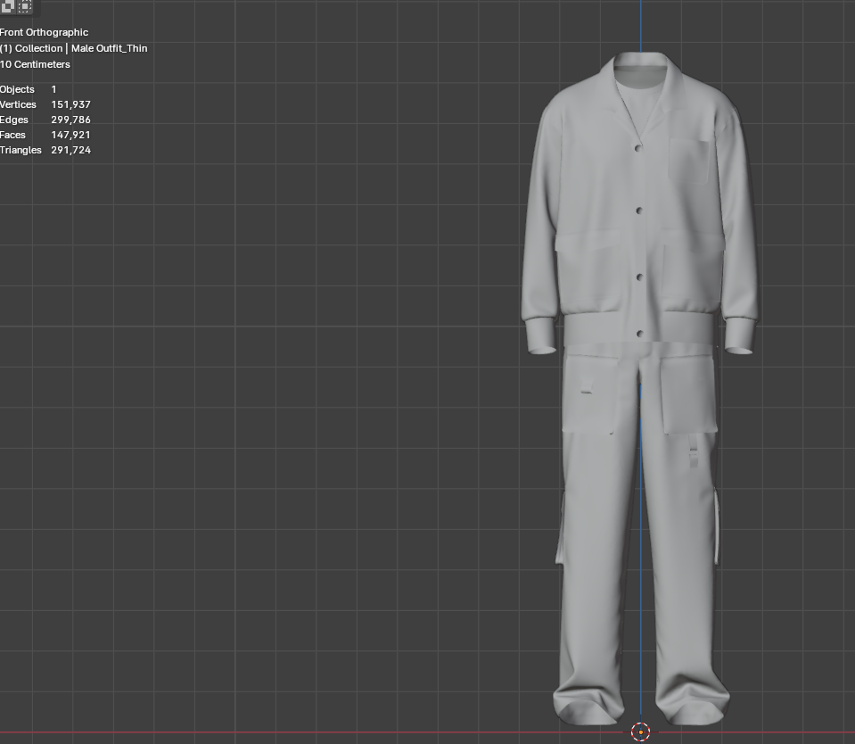 Male Outfit 3d Model Marvelous Designer-Clo3d-fbx-obj-Zprj