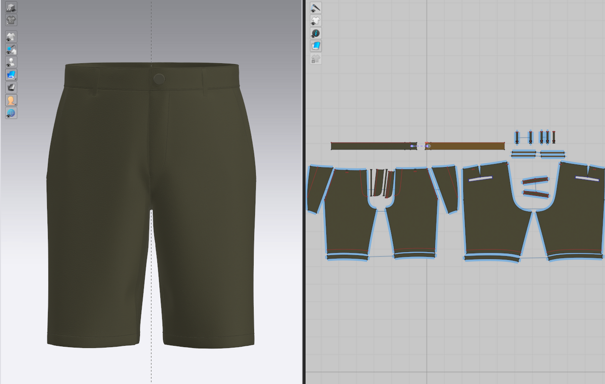 Summer Shorts 3d Model Marvelous Designer-Clo3d-fbx-obj-Zprj