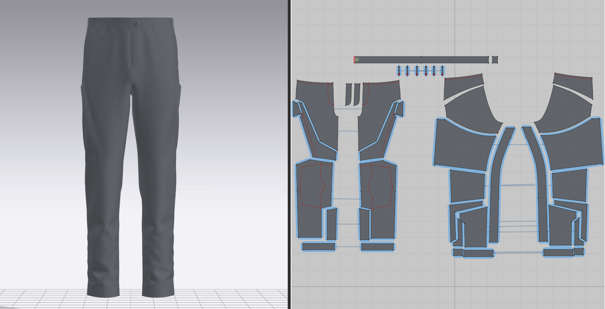 Male Motorcycle Pant 3d Model Marvelous Designer-Clo3d-fbx-obj-Zprj