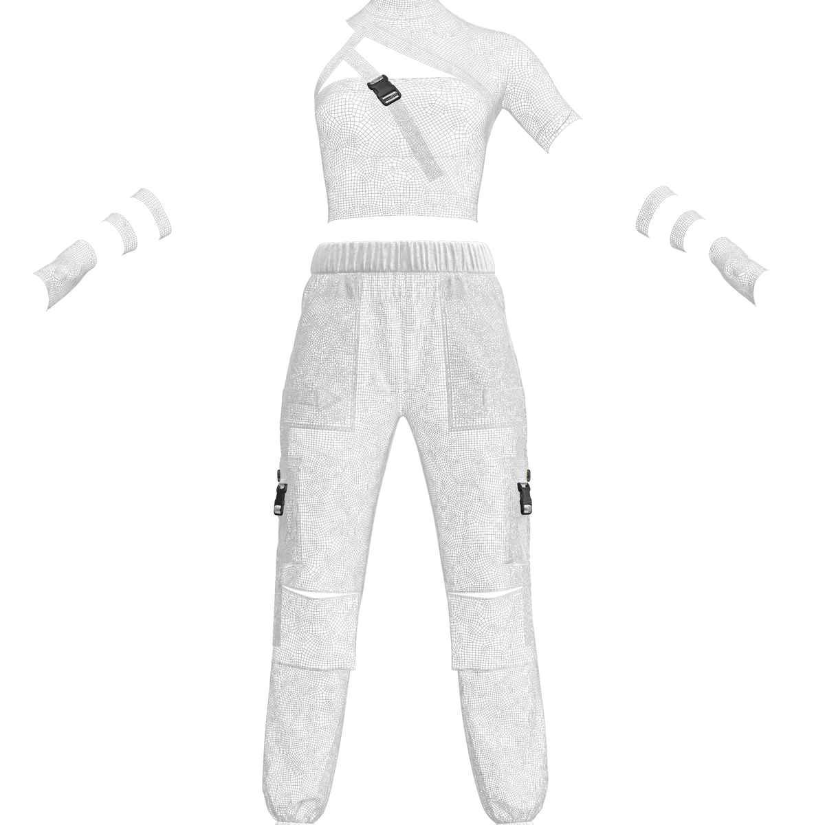Women Outfit 3d Model Marvelous Designer-Clo3d-fbx-obj-Zprj