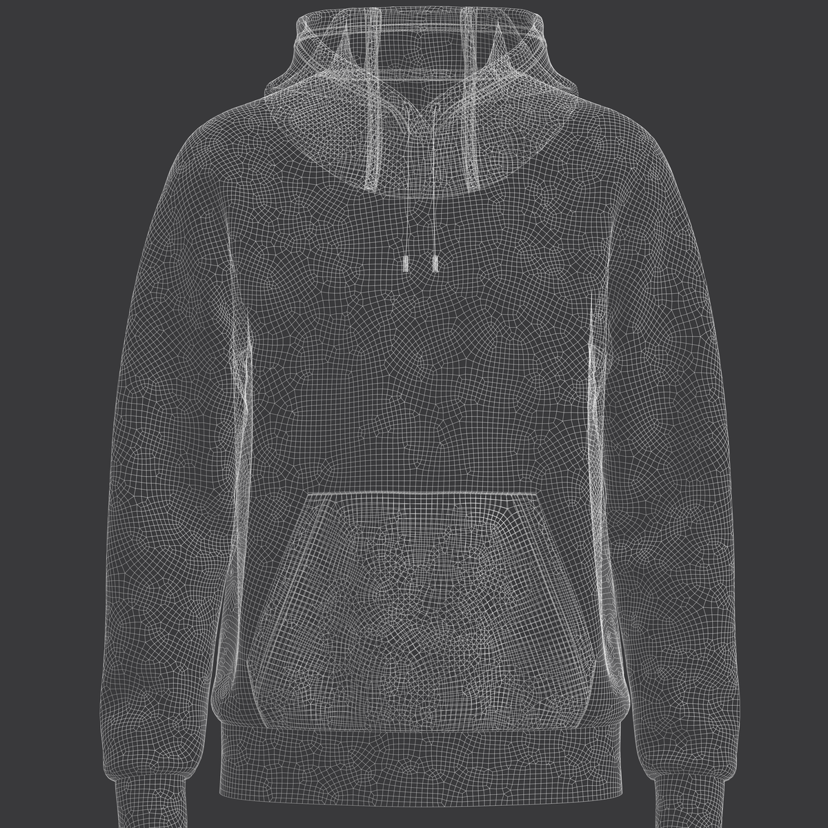 Male's Hoodie 3d Model Marvelous Designer-Clo3d-fbx-obj-Zprj