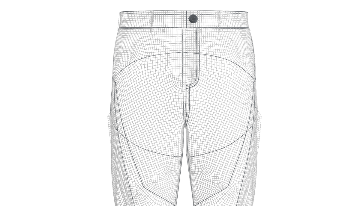 Male Motorcycle Pant 3d Model Marvelous Designer-Clo3d-fbx-obj-Zprj