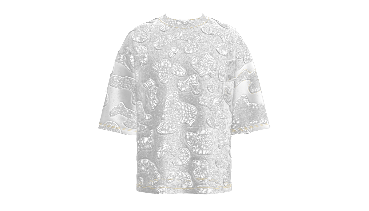 Men's Oversized T-Shirt Patchwork 3d Model Marvelous Designer-Clo3d-fbx-obj-Zprj