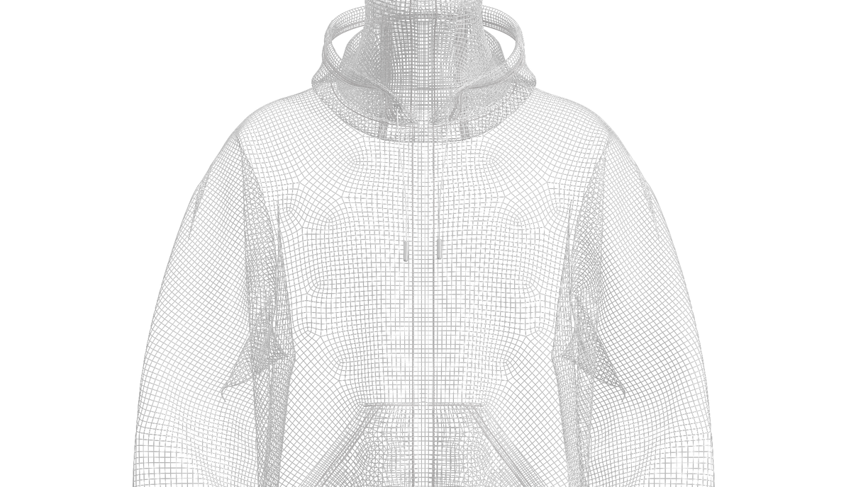 Male Oversized Balaclava Hoodie 3d Model Marvelous Designer-Clo3d-fbx-obj-Zprj