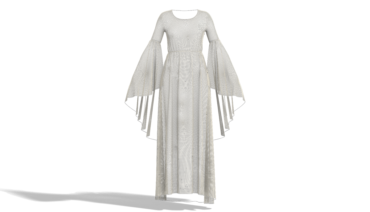 Elf Dress 3d Model Marvelous Designer-Clo3d-fbx-obj-Zprj