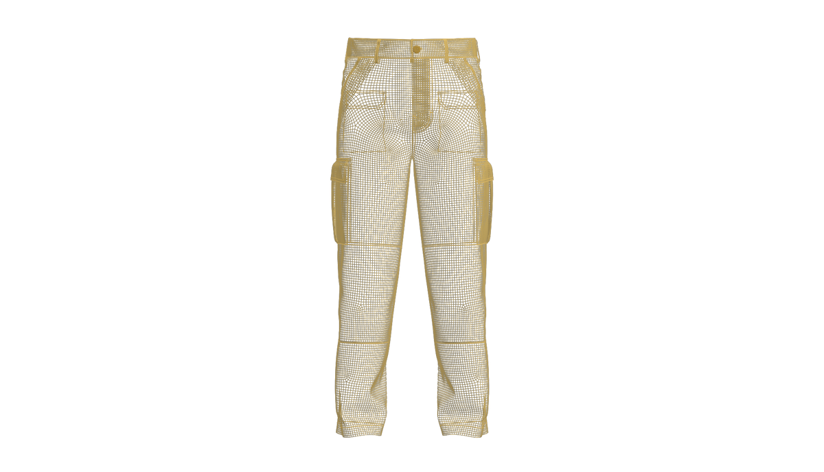 Male Cargo Trouser 3d Model Marvelous Designer-Clo3d-fbx-obj-Zprj
