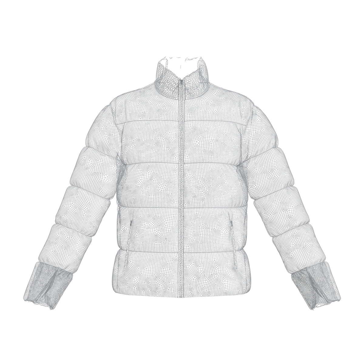 Women's Puffer Jacket 3d Model Marvelous Designer-Clo3d-fbx-obj-Zprj