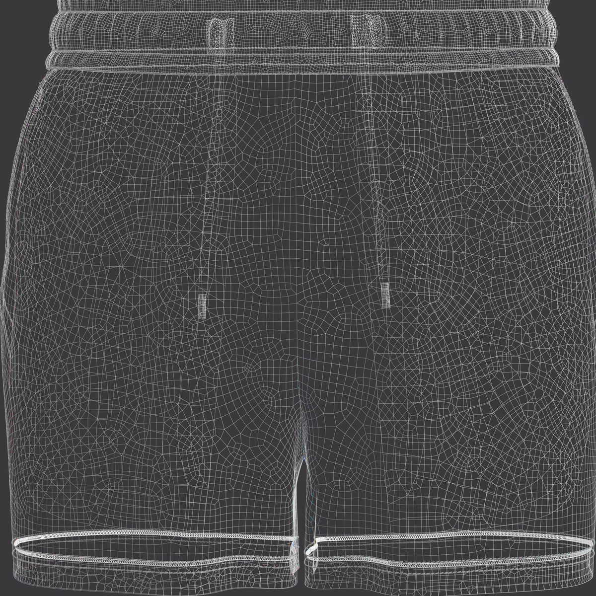 Men's Oversize Shorts 3d Model Marvelous Designer-Clo3d-fbx-obj-Zprj