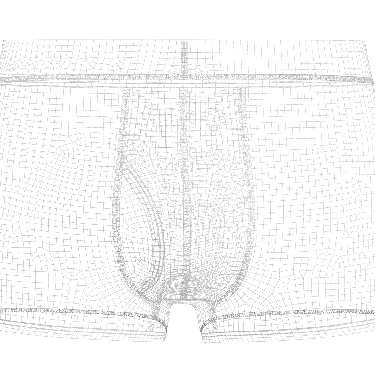 Men's Boxer Brief With Pouch 3d Model Marvelous Designer-Clo3d-fbx-obj-Zprj