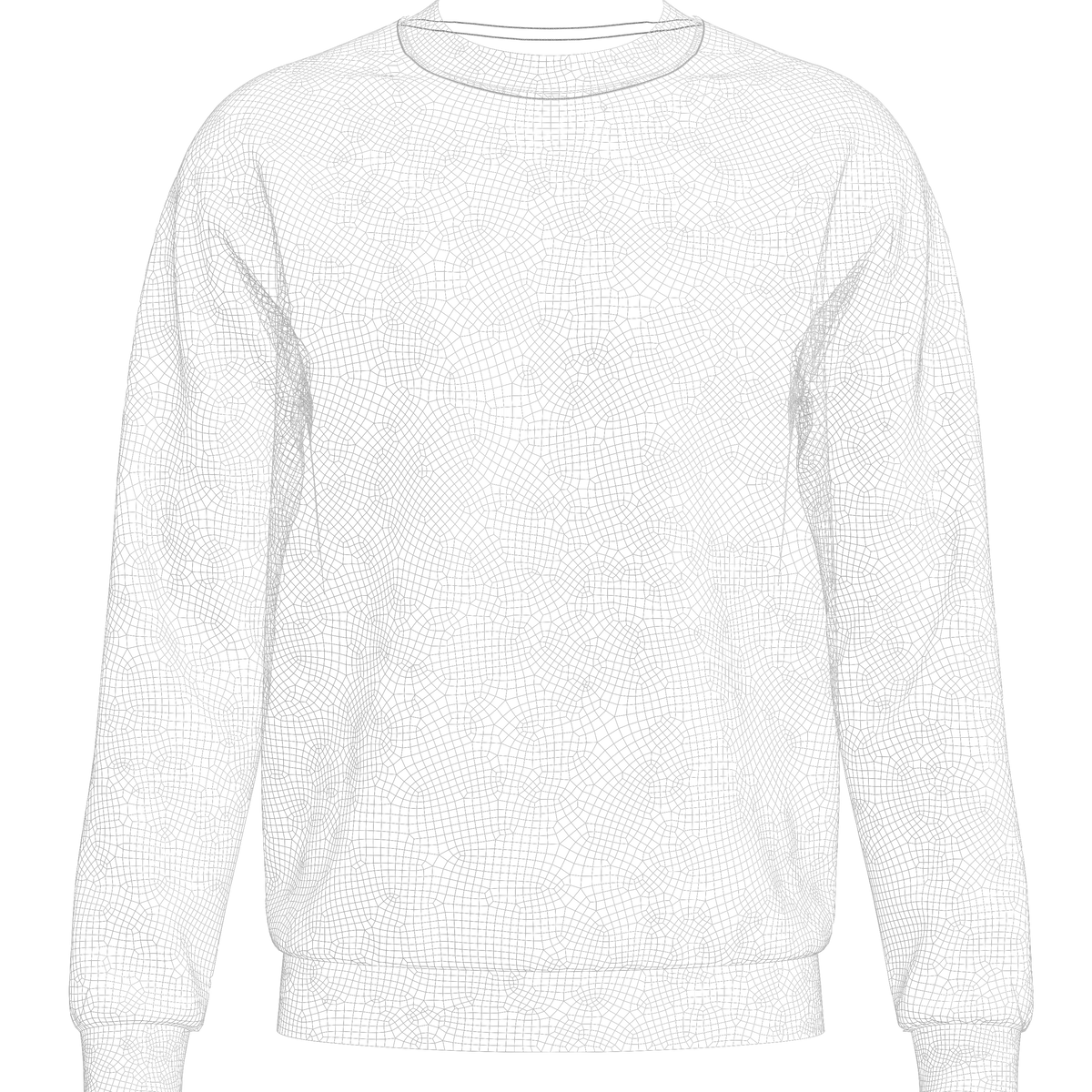 Men's Sweatshirt 3d Model Marvelous Designer-Clo3d-fbx-obj-Zprj