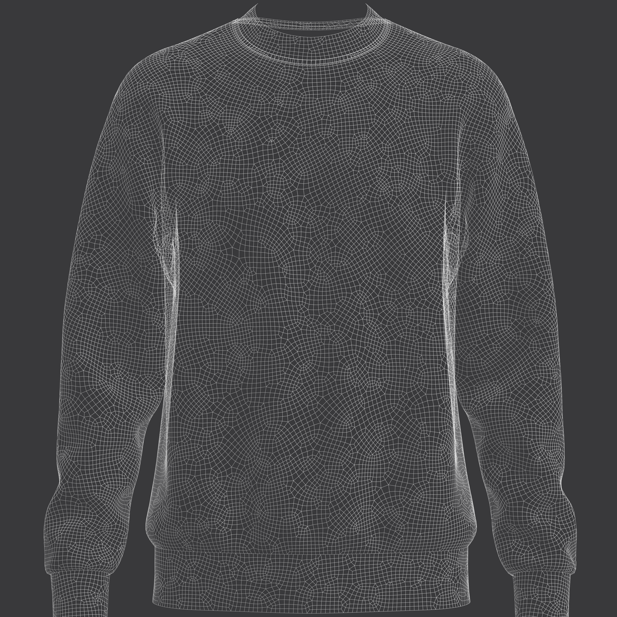 Men Sweatshirt 3d Model Marvelous Designer-Clo3d-fbx-obj-Zprj
