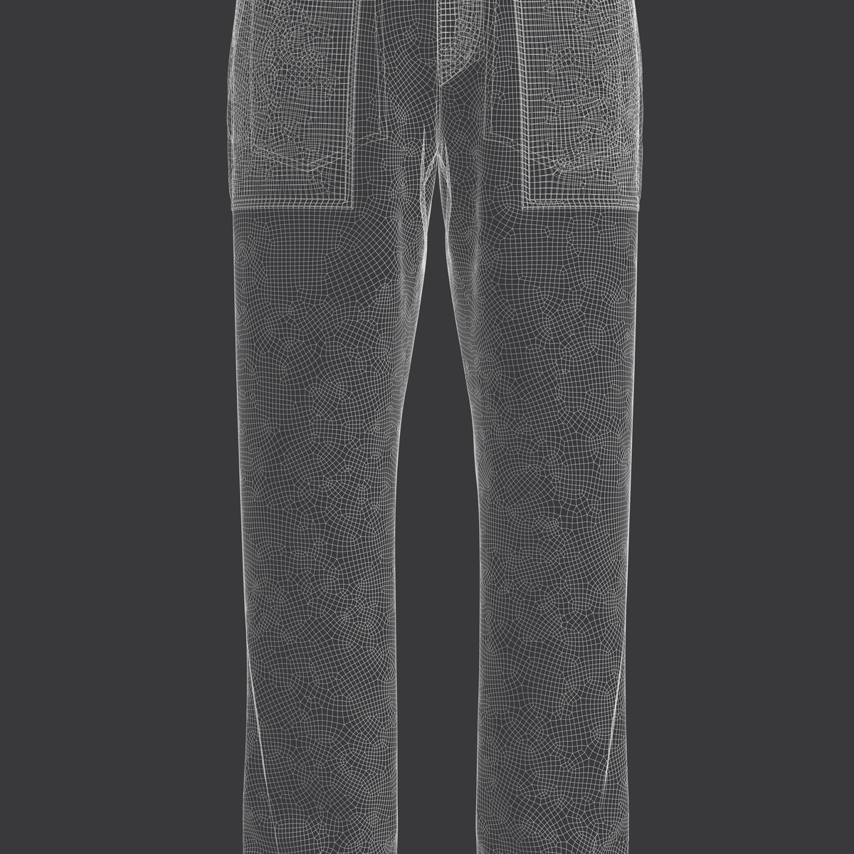 Men's Worker Pant 3d Model Marvelous Designer-Clo3d-fbx-obj-Zprj