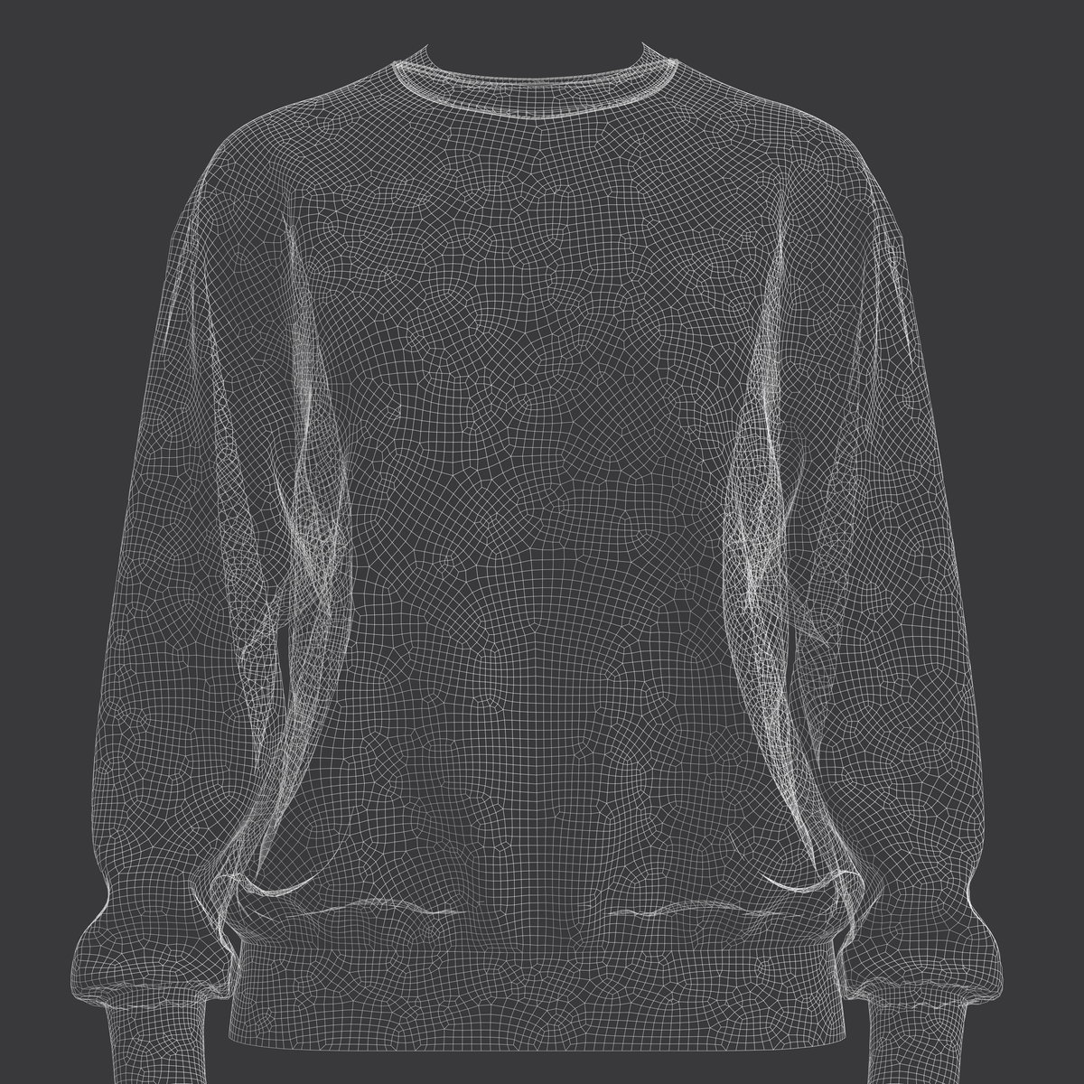 Women's Sweatshirt Oversized Set In 3d Model Marvelous Designer-Clo3d-fbx-obj-Zprj