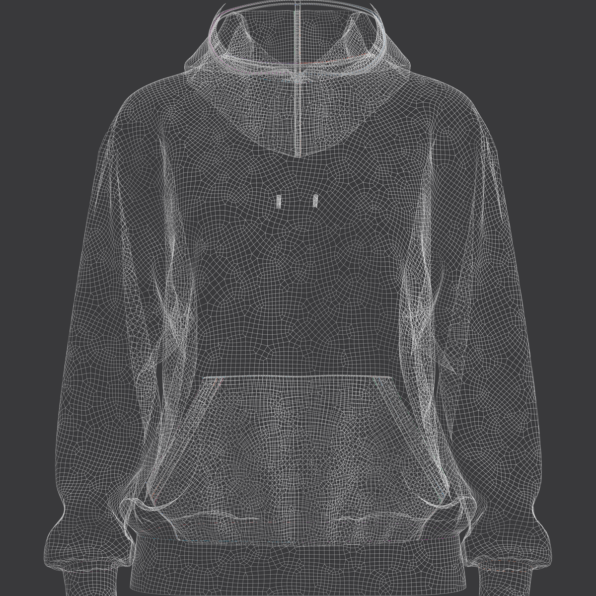 Women's Oversized Hoodie Set in No Zip 3d Model Marvelous Designer-Clo3d-fbx-obj-Zprj