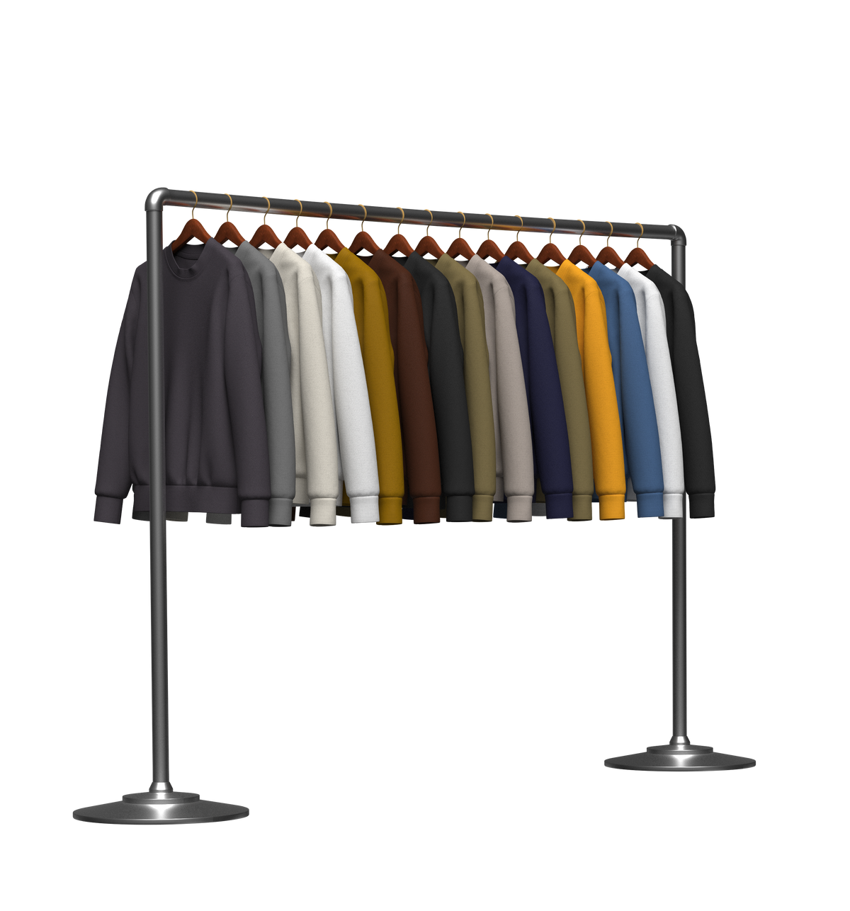 Sweatshirt On Steel Rack 3d Model Marvelous Designer-Clo3d-fbx-obj-Zprj