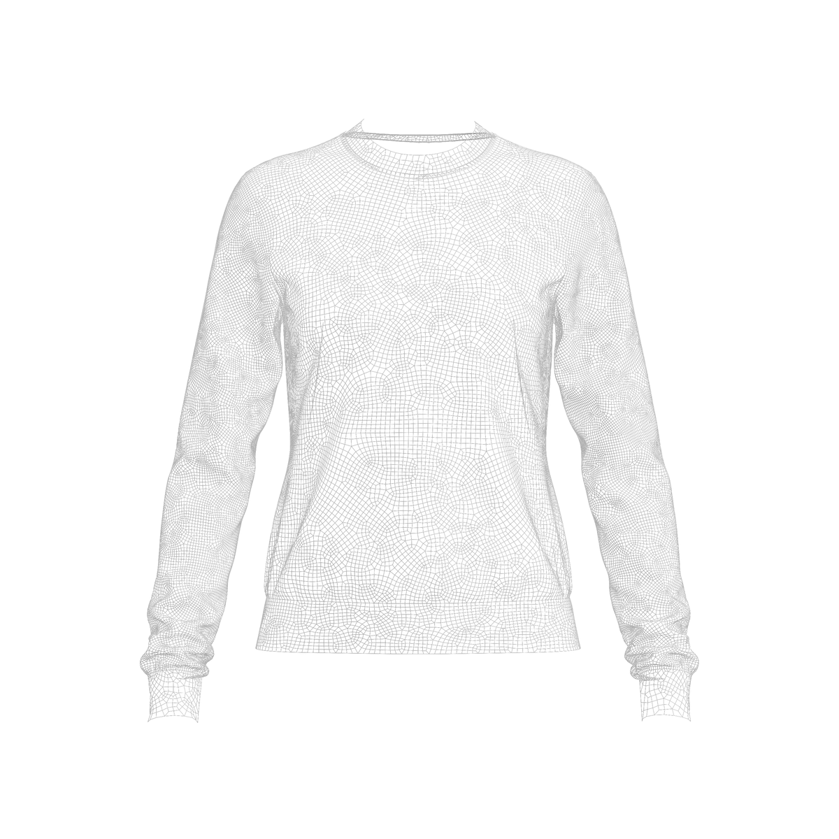 Women's Sweatshirt 3d Model Marvelous Designer-Clo3d-fbx-obj-Zprj