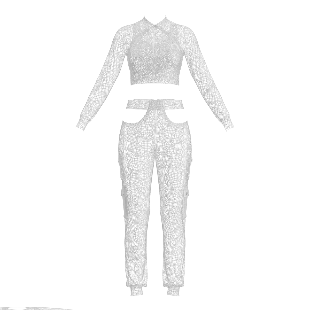 Women's Streetwear Outfit 3d Model Marvelous Designer-Clo3d-fbx-obj-Zprj