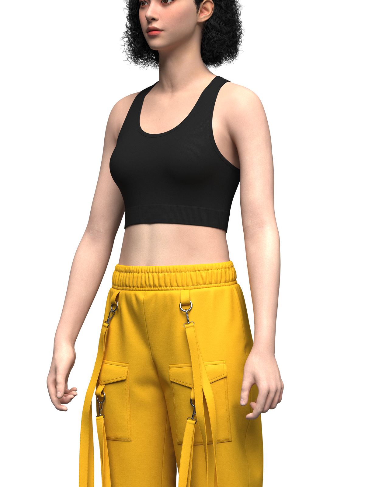Women's Cargo Pant And Top 3d Model Marvelous Designer-Clo3d-fbx-obj-Zprj