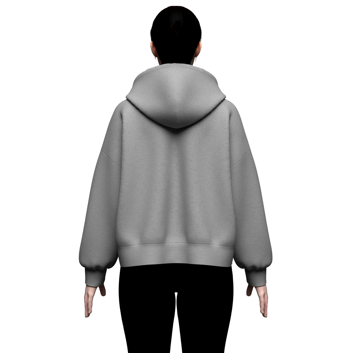 Women Oversized Hoodie 3d Model Marvelous Designer-Clo3d-fbx-obj-Zprj